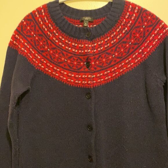 Talbots wool blend fair island sweater. Size S P - Picture 3 of 7